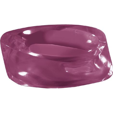 Gedy Twist Porta saponetta Rubino, Misure e Peso: 3,5X13X9 CM & 0,245 kg, Porta Sapone Solido Realizzato in Resina Resistente di Alta qualità,