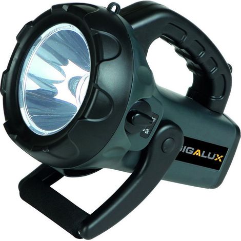 Lampe torche LED 800 lumens rechargeable – Portée 800m – Autonomie 3-4h – Chargeur 230V inclus – 2268 – Gigalux