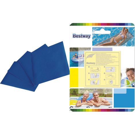 Toppe autoadesive per riparazione piscine e gonfiabili - tipo rinforzato 10 pezzi da 42,3cm² (art.62068)