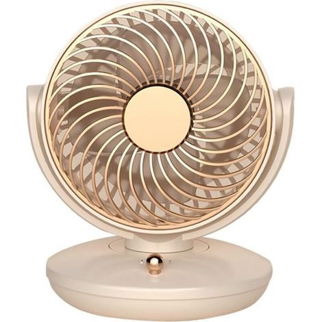 USB-Tischventilator mit 3 Geschwindigkeitsstufen, oszillierendem Kopf und kompaktem Design – ideal für kleine Arbeitsbereiche (1/4)