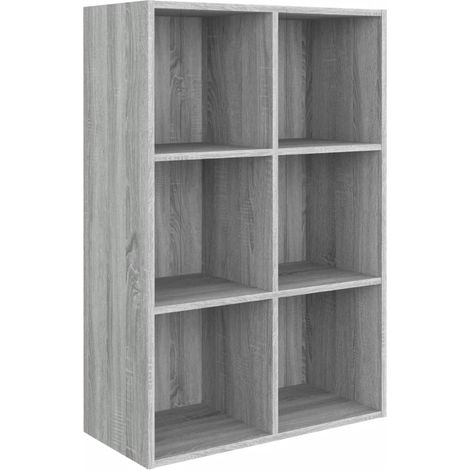 Maison Exclusive - Libreria/Credenza Grigio Sonoma 66x30x98 cm Legno Multistrato