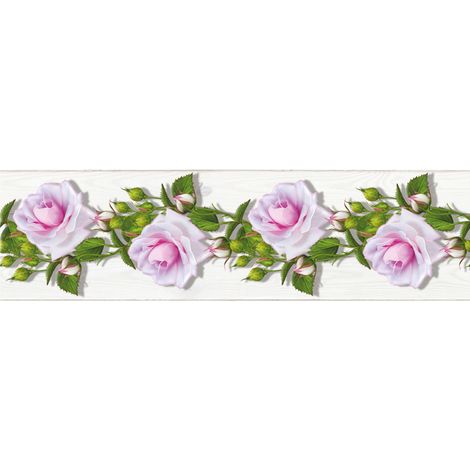 Frise de papier peint adhésive fleurs - 14 x 500 cm de Sanders & Sanders (1/2)