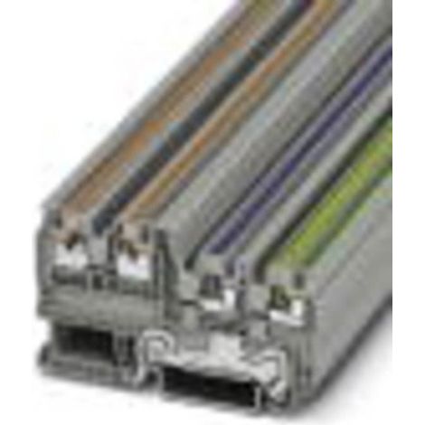 Bloc de jonction pour capteurs - actionneurs Phoenix Contact PTIO 1,5-S-3-PE 3244449 0.14 mm² 1.50 mm² gris 50 pc(s)
