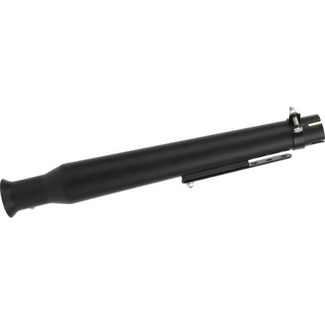 Modifizierter universeller 45-mm-/1,8-Zoll-Motorradschalldämpfer, Auspuff mit schwarzer Schiebehalterung, kundenspezifisch kompatibel, Edelstahlrohr, Tuning (1/5)