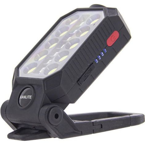 Wiederaufladbare Xanlite Arbeitsleuchte, 450 lm, 30 Meter, schwarz SANS MARQUE