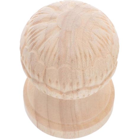 Embouts de poteaux d'escalier en bois, embouts de poteaux en forme d'ananas, fuseaux à faire soi-même, embouts de pieds de lit, têtes de colonnes en bois, pièces de rechange pour meubles, usage domest (1/5)