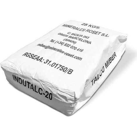 DUVER talco polvo (saco 25kg) (caja 25) , 0KILOGRAMOS , DUVER talco polvo (saco 25kg) (caja 25) , 0KILOGRAMOS