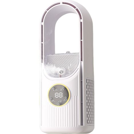 Ventilateur de climatisation portable à minuterie pour la maison, le dortoir, le bureau et le bureau. Humidificateur, ventilateur électrique multifonctionnel sans pales.