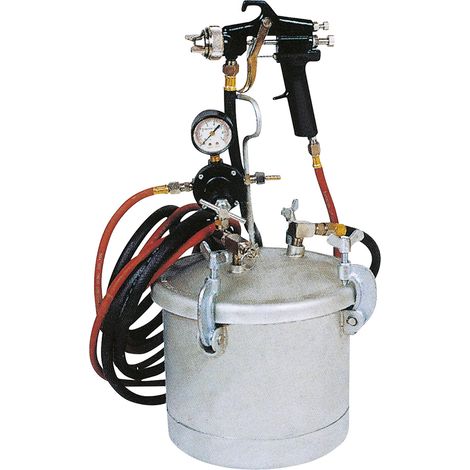 SERBATOIO SOTTOPRESSIONE 8LT PT-8-8 KIT CON TUBO ARIA 4m E AEROGRAFO 2mm ASTURO