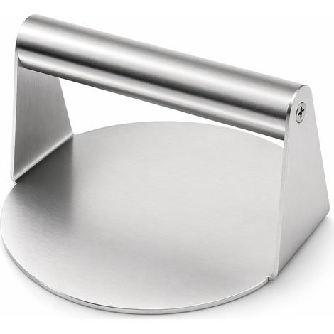 Presse à Burger en Acier Inoxydable, Antiadhésif, Poignée Anti-Brûlure Outils de Cuisine DIY Presse à Burger a Galettes de Bœuf Poulet Porc Dinde Légumes Accessoire BBQ (1/5)