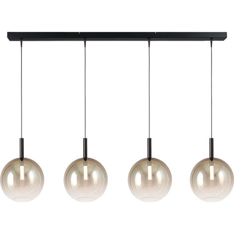 Lampe suspendue 4L Ø24cm Lido Ball avec du verre doré qui s’estompe. - 2861-05-02-130-4-2 (1/2)