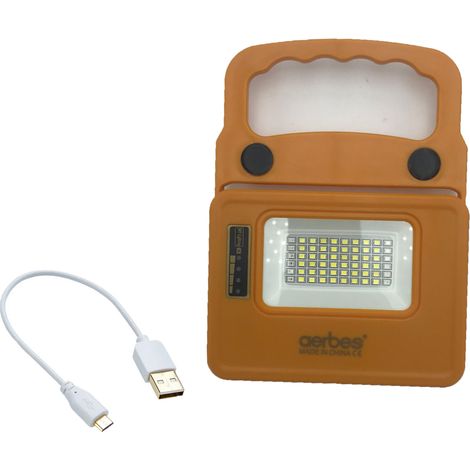 Lampada Led Emergenza Ricaricabile Solare 2 Intensita' Luce Fredda Portatile (1/5)