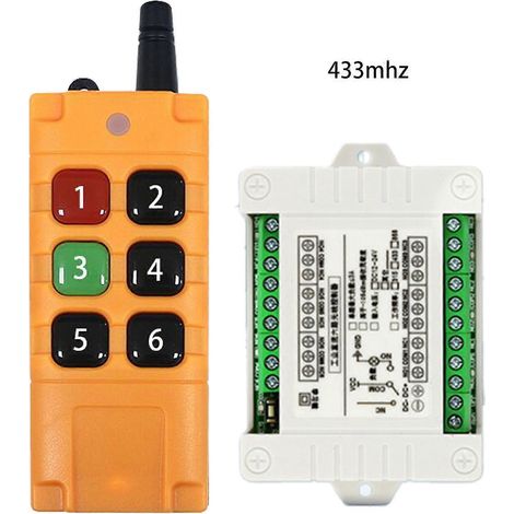 Télécommande industrielle sans fil 433MHz 2000m pour interrupteur DC12V/24V