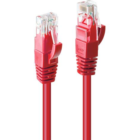 Câbles réseau et DAC LINDY Cat.6 UTP Cable Red 10m