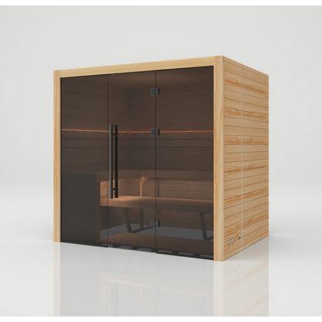 Hekla Traditional 210 Scandi Sauna für 3-4 Personen Saunakabine 210x160x210 cm (1/5)