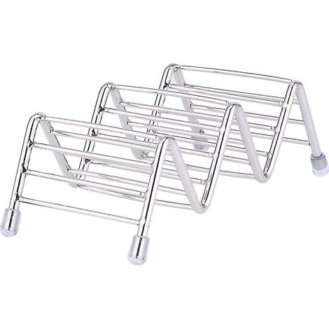 1 support à tacos en acier inoxydable