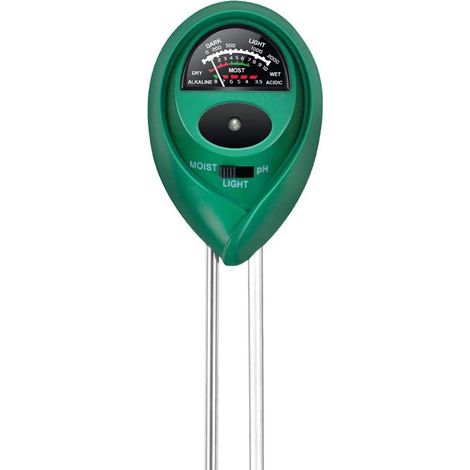 Testeur Sol - pH Humidité Lumière - Pour Jardin Potager Serre Pelouse Plantes Intérieures Extérieures - 1 Pièce (1/5)