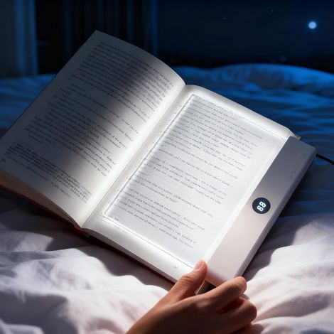 Lampe de lecture plate rechargeable à LED transparente – 3 (1/5)
