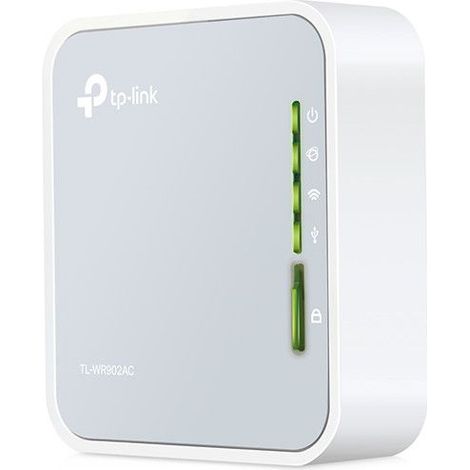 Tp-Link – Routeur de voyage sans fil AC750 – Wi-Fi bi-bande 2,4 GHz / 5 GHz – Débit jusqu'à 733 Mbit/s – Port USB 2.0 pour modem 3G/4G (1/6)