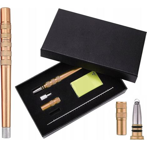 Matita da parrucchiere Razer per definire capelli e barba, color oro (1/3)
