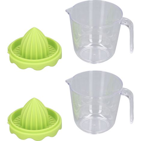 Set mit 2 manuellen PP-Zitruspressen für Zitronen, Orangen und andere Früchte, Saftpresse für den Hausgebrauch (1/5)