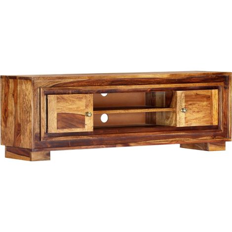 TV-Schrank 118x30x40 cm Massivholz Akazie
