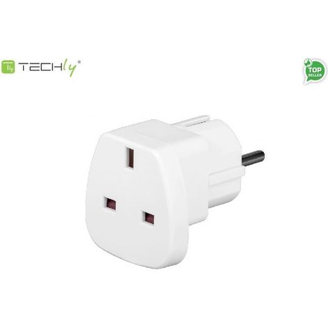 Adaptateur de voyage techly uk/eu 13a 13A 220-250V (1/2)