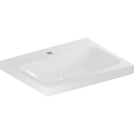 Geberit iCon Light lavabo, 60 cm x 48 cm, avec trou pour (1/3)