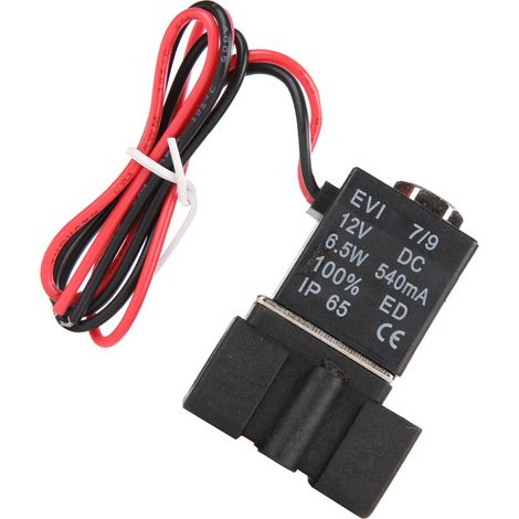 1/8" NPT 2-Wege-Magnetventil aus Kunststoff, NC (normalerweise geschlossen), DC 12 V (1/5)