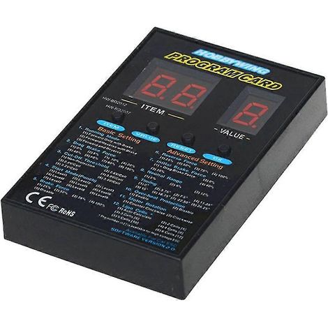 Carte de programmation pour voiture RC 120 A, boîtier de programmation LED, carte de réglage ESC brushless (1/5)