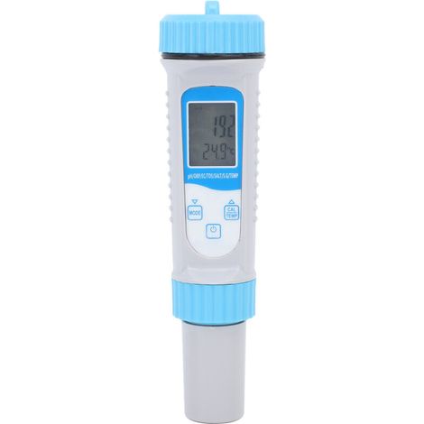7-in-1 Wasserqualitätsprüfstift mit Bluetooth-Funktion und hintergrundbeleuchtetem Display für Haushalt und Aquakultur – Lieferung ohne Batterie – Crezuo