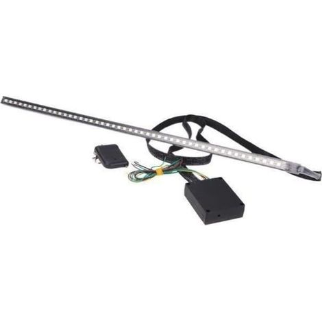 Knight Rider Éclairage Bande de lumières Haute luminosité 5050 SMD 48 LED 7 Couleurs 130 Modes 12V avec télécommande (1/4)