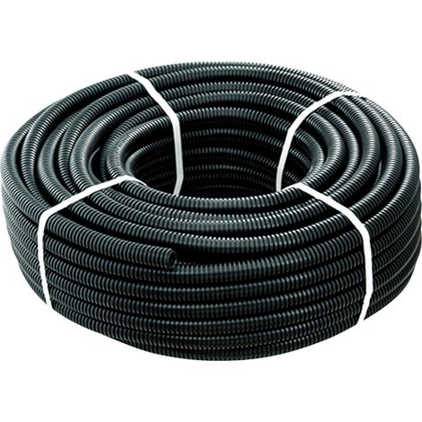 TUBO CORRUGATO PVC Ø25MM NERO 50MT