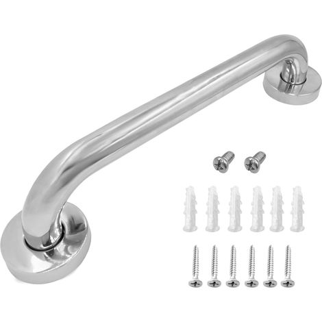 Barre d'appui de salle de bain en acier inoxydable pour toilettes, chambres à coucher, douche, mains courantes de sécurité, support pour la vie quotidienne, pour personnes âgées, enfants (1/5)
