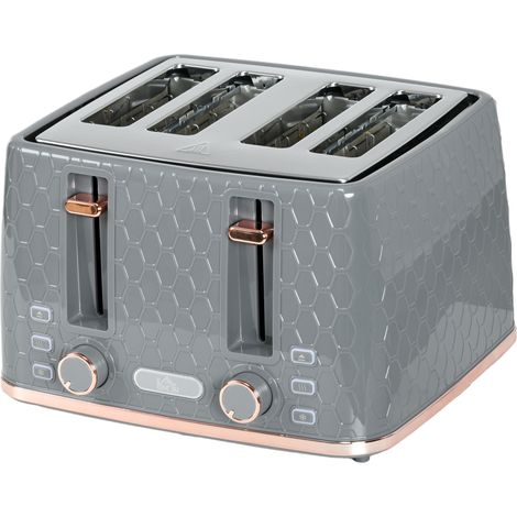 FourSlice Honeycomb Toaster Grey (1/5)