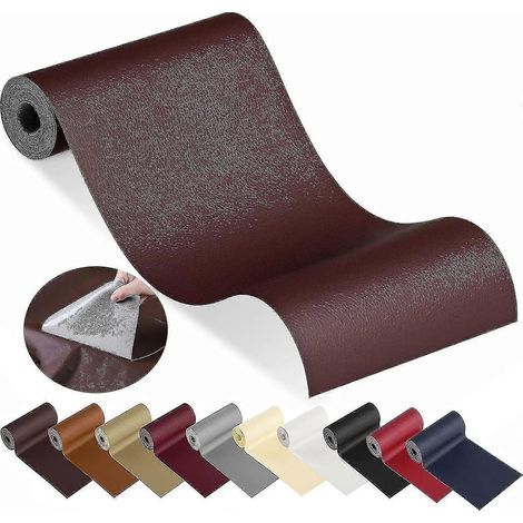 Patch de réparation autocollant pour cuir, canapé, siège auto, chaise, etc.-1020cm-red (1/5)