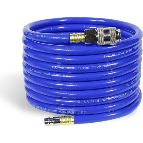 Tuyau d'air comprimé pour compresseur (longueur: 5m) - flexible d'air du compresseur 20 bar (1/5)
