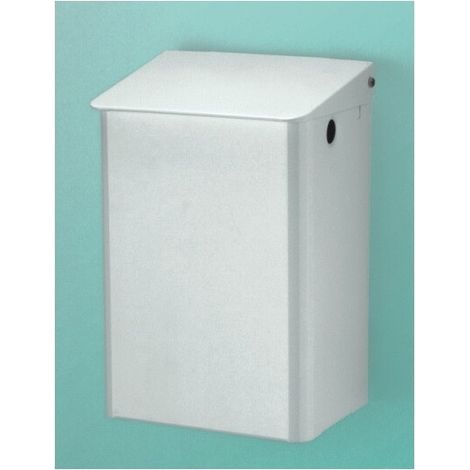 Poubelle. 15 l Aluminium blanc