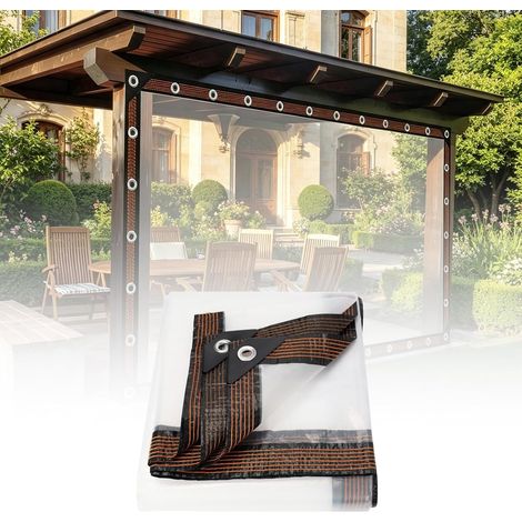 Transparent Tarpaulin for Outdoor Use, 3 x 3 m (1/5)