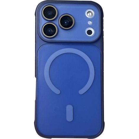 Étui de protection à chargement sans fil pour iPhone 13 Pro, avec aimant et finition transparente givrée antichoc. (1/5)