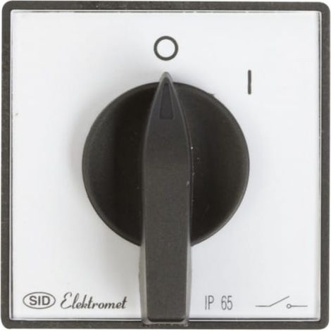 Interruttore a camme 0-1 3P 16A IP65 E16-12 con piastra frontale 951601