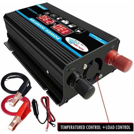 Aiperq – Convertisseur 12V 220V pur sinus 4000W – Onduleur à onde sinusoïdale pure – Télécommande et 2 prises AC pour camping-car et camion (1/4)
