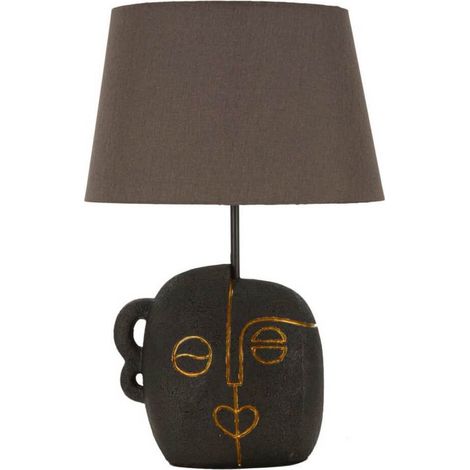 Lampada da tavolo in resina con paralume Tribal A (1/5)