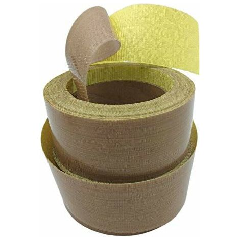 Hochtemperatur-Klebeband, 35 mm x 10 m, hitzebeständiges Teflonband -70 ℃ -260 ℃ für Handimpuls-Vakuumversiegelung (1 Stück)