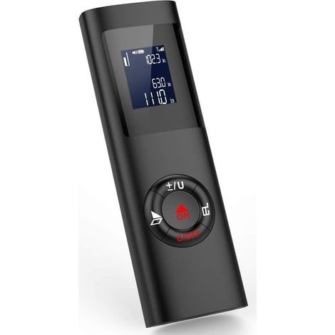 – Télémètre laser 40M – Portable rechargeable USB – Précision ± 2 mm – Plage de mesure 0,05 à 40 m – Étanche IP54 (1/5)