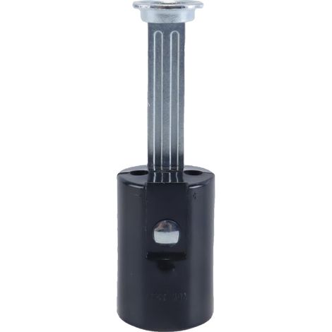 Lot de 10 douilles de lampe à bougie E14 en phénolique sans clé, douille suspendue SES E14 avec filetage 1/8 IPS (noir, 68 mm) (1/5)