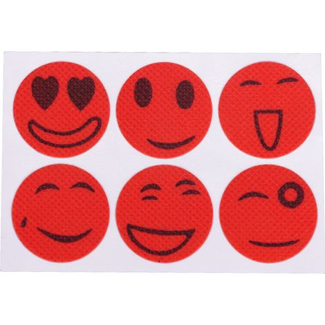 Lot 20 sachets d’autocollants anti-moustiques smiley (6 pièces/sachet), couleurs aléatoires (1/5)