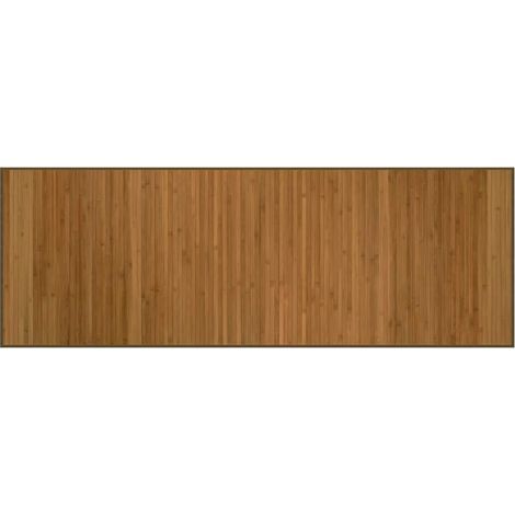Tapis rectangulaire marron 70x200 cm bambou (1/5)