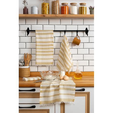 Juego de toallas de cocina Set Mustard
