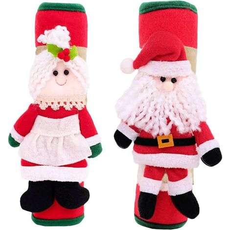 Christmas Refrigerator Handle Covers - Christmas Decorations - Handle Protectors - Set of 2 (1/5)